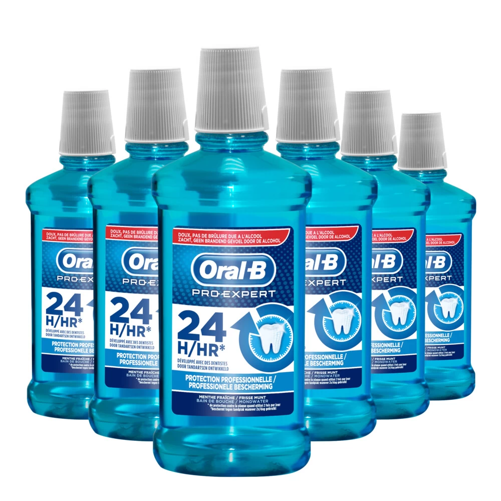 Oral B 6x Oral-B Mondwater Pro-Expert Professionele Bescherming 3 Oral B 6x Oral-B Mondwater Pro-Expert Professionele Bescherming