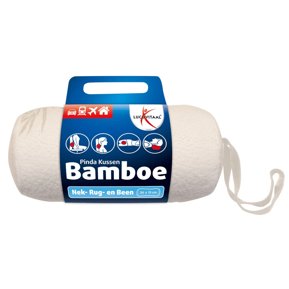 Lucovitaal Bamboe Nek Kussen Wit 3 Lucovitaal Bamboe Nek Kussen Wit