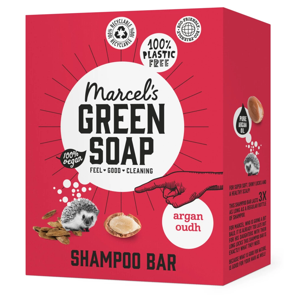 6x Marcelu0027s Green Soap Shampoobar Argan & Oudh 4 6x Marcelu0027s Green Soap Shampoobar Argan & Oudh - Afbeelding 2