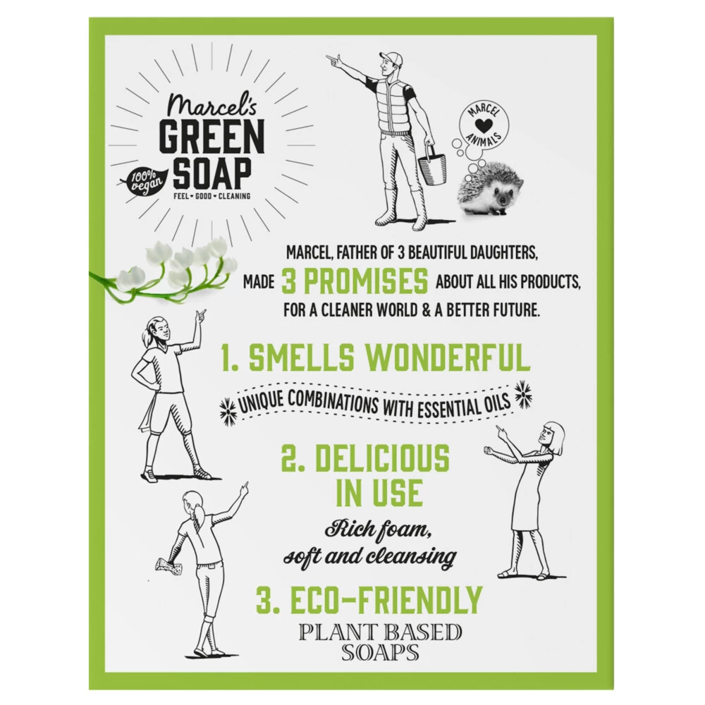 6x Marcelu0027s Green Soap Shampoobar Tonka & Muguet 6 6x Marcelu0027s Green Soap Shampoobar Tonka & Muguet - Afbeelding 4