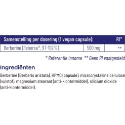 Vitakruid Berberine 500 Rebersa -Gezondheid Verkoop 1029807 5