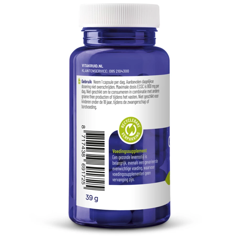 Vitakruid Groene Thee & Bioperine 4 Vitakruid Groene Thee & Bioperine - Afbeelding 2