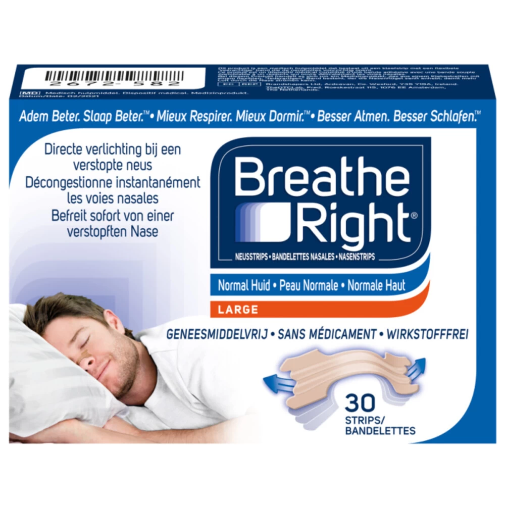 Breathe Right Neusstrips Normale Huid 3 Breathe Right Neusstrips Normale Huid