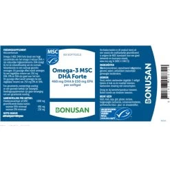 Bonusan Omega 3 MSC DHA Forte 7 Bonusan Omega 3 MSC DHA Forte -Gezondheid Verkoop 1033018 3