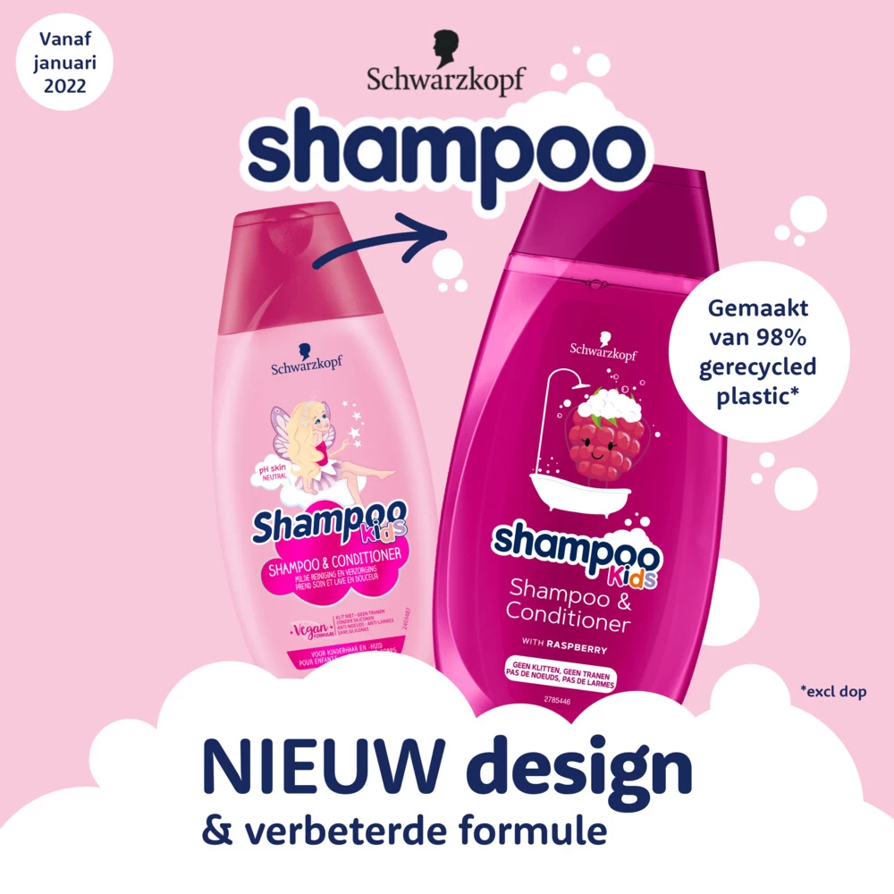 5x Schwarzkopf Kids Girls Fee Shampoo En Conditioner 4 5x Schwarzkopf Kids Girls Fee Shampoo En Conditioner - Afbeelding 2