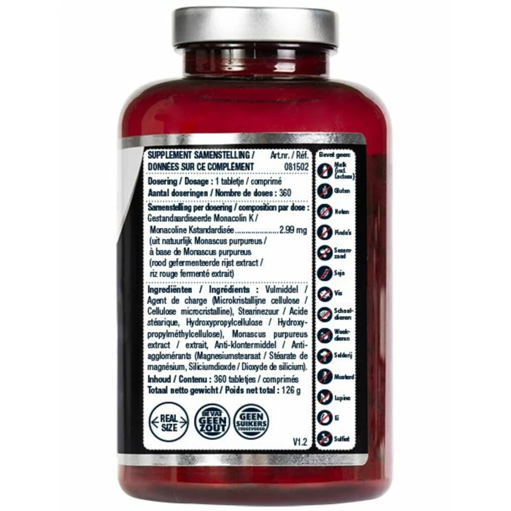 Lucovitaal Rode Gist Rijst 4 Lucovitaal Rode Gist Rijst - Afbeelding 2