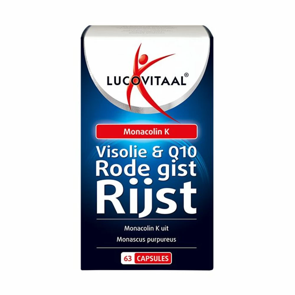 Lucovitaal Rode Gist Rijst Met Visolie En Q10 3 Lucovitaal Rode Gist Rijst Met Visolie En Q10