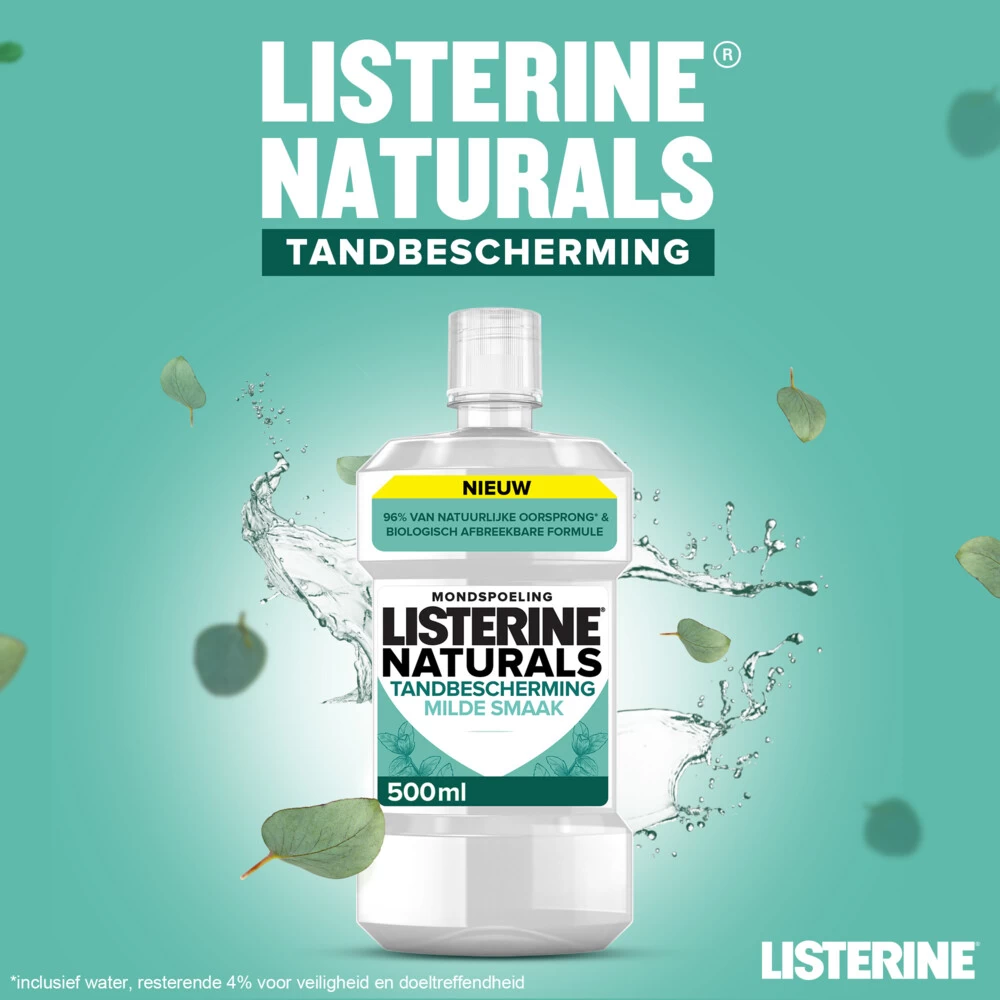 6x Listerine Naturals Mondwater Tandbescherming 4 6x Listerine Naturals Mondwater Tandbescherming - Afbeelding 2