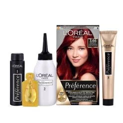 L'Oreal Lu0027Oréal Preference Haarkleuring 3.66 Intens Donkerrood -Gezondheid Verkoop 1055281 4