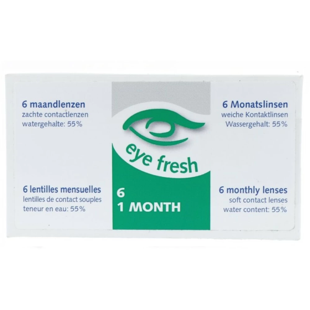 Eye Fresh Zachte Maandlenzen 6-pack -4,75 3 Eye Fresh Zachte Maandlenzen 6-pack -4,75