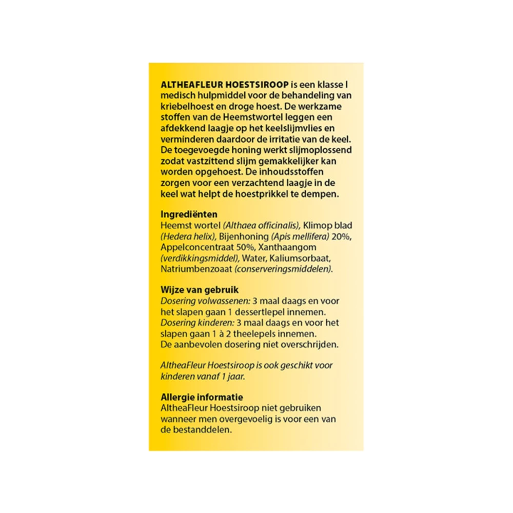 Bloem AltheaFleur Hoestsiroop 4 Bloem AltheaFleur Hoestsiroop - Afbeelding 2