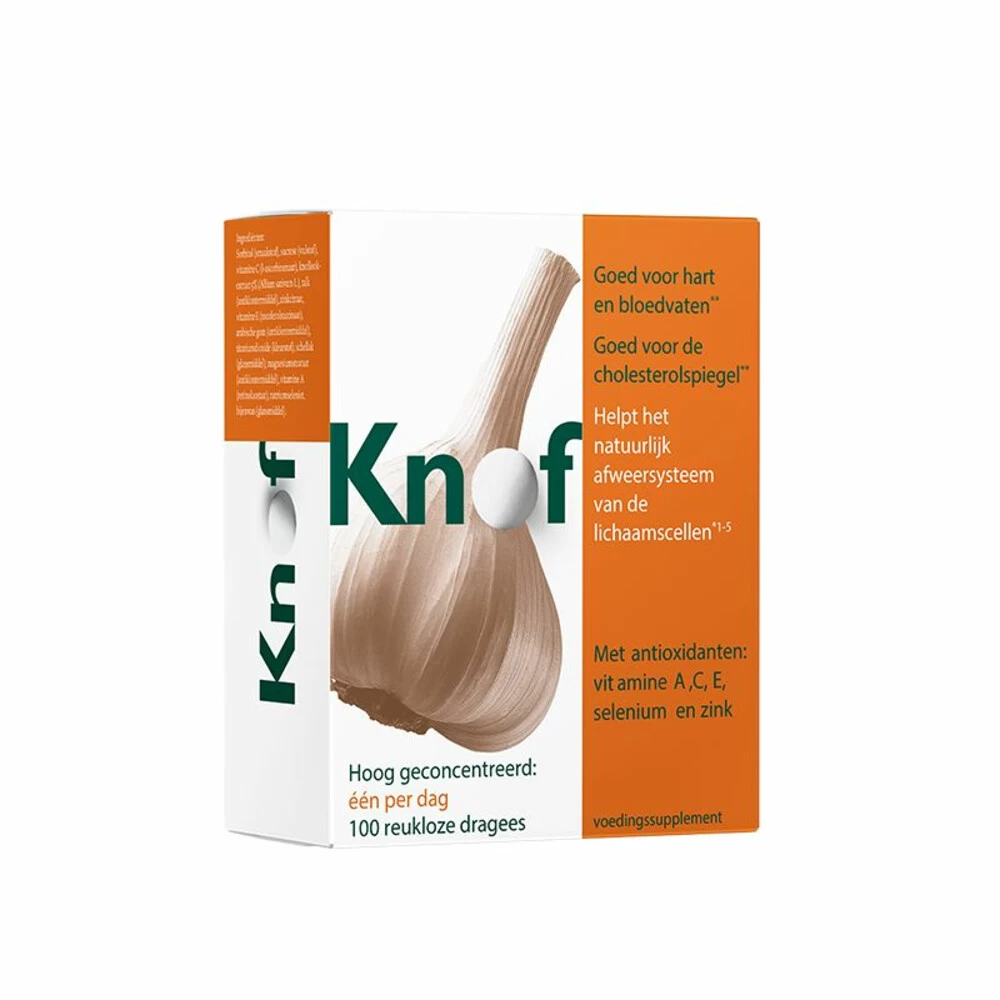 Knof Knoflookdragees Anti-Oxidanten 3 Knof Knoflookdragees Anti-Oxidanten