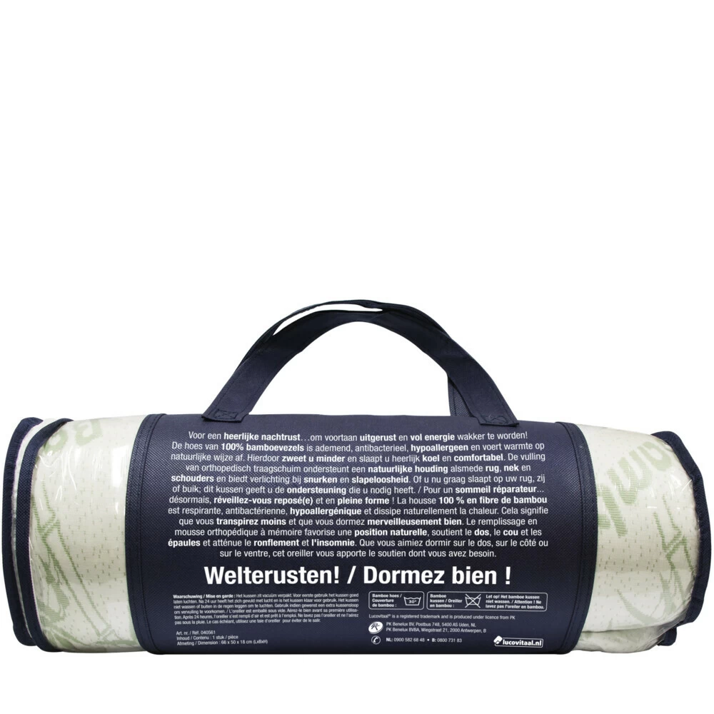Lucovitaal Bamboe Kussen 6 Lucovitaal Bamboe Kussen - Afbeelding 4