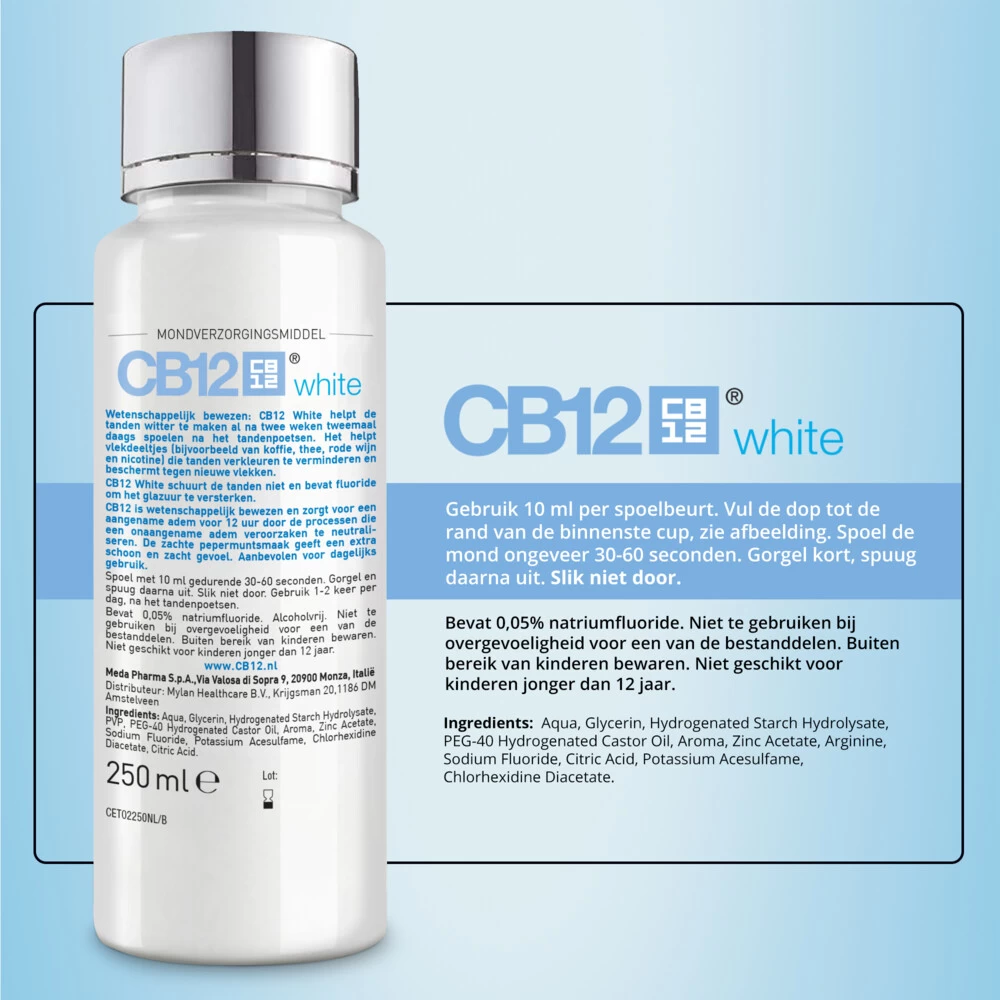 6x CB12 Mondwater White 4 6x CB12 Mondwater White - Afbeelding 2