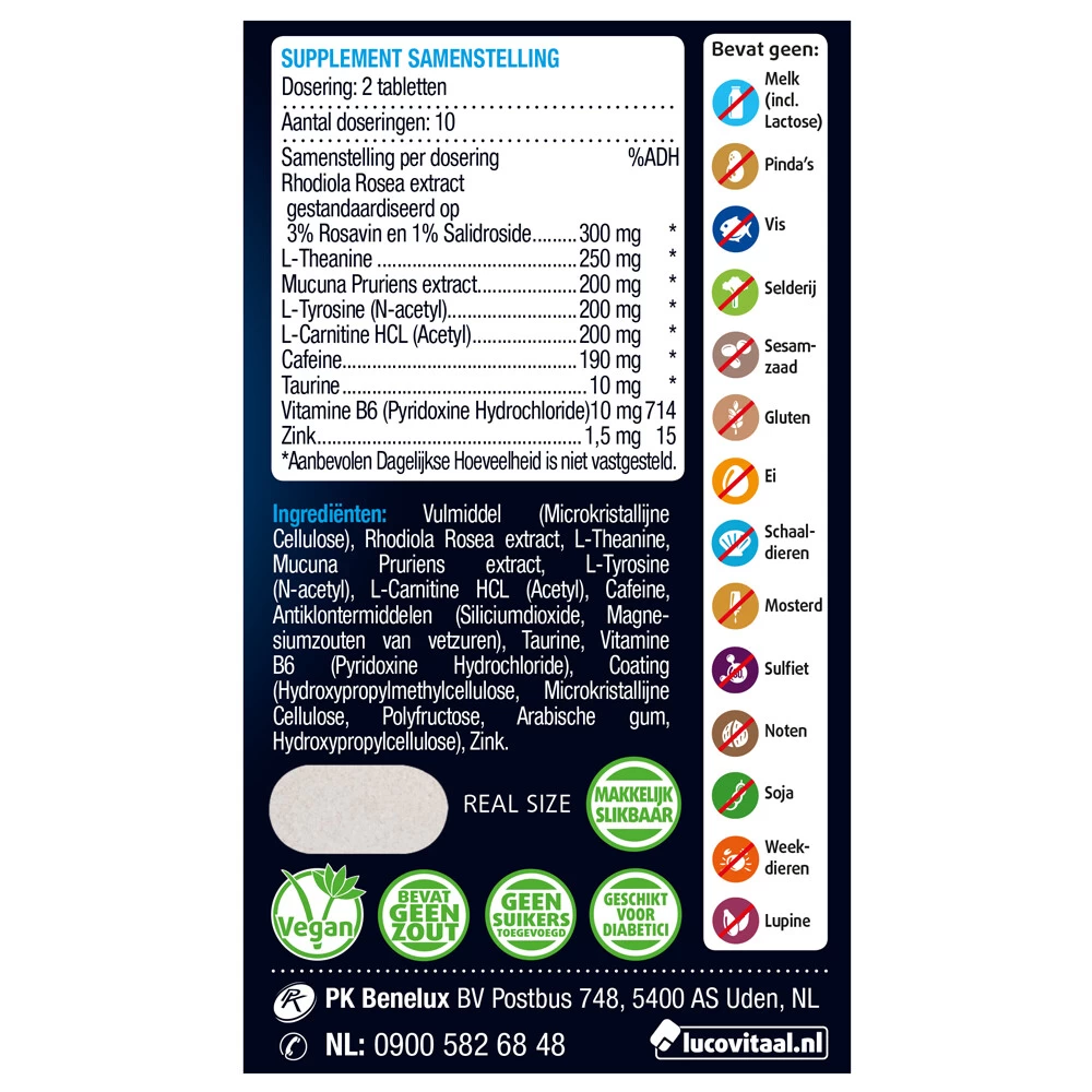 Lucovitaal Mentale Focus Pil 5 Lucovitaal Mentale Focus Pil - Afbeelding 3