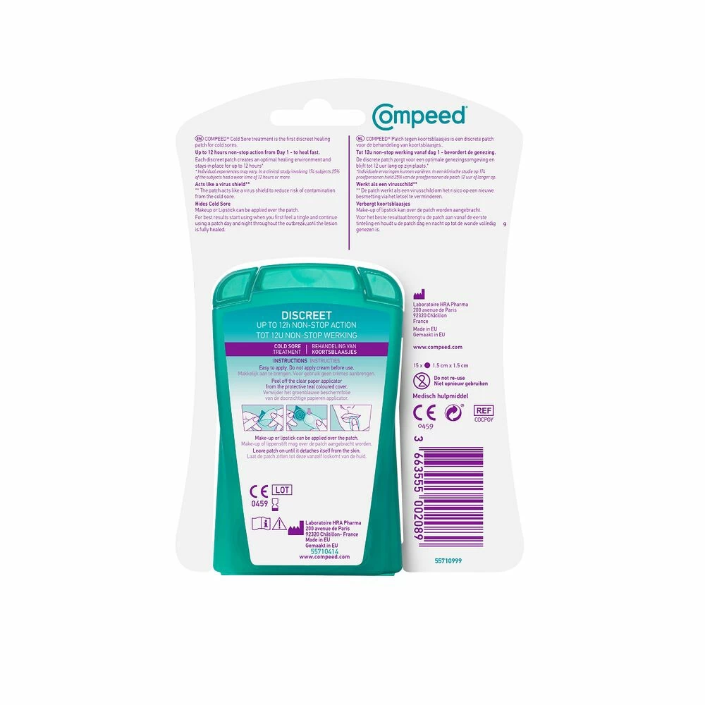 2x Compeed Lipblaasjes Patch 4 2x Compeed Lipblaasjes Patch - Afbeelding 2